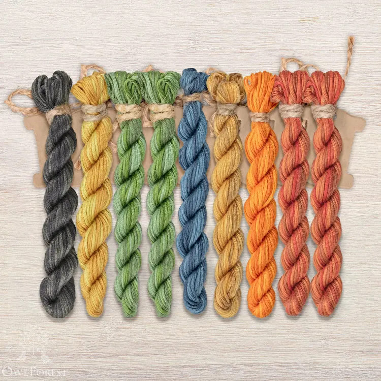 Набор ниток OwlForest для схемы «Змей Горыныч» (ПНК)