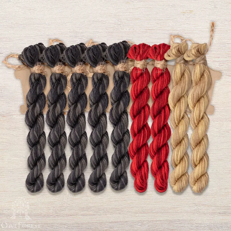 Набор ниток OwlForest для схемы «Вокзальные истории» (ПНК)