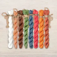 Набор ниток OwlForest для схемы «Пословицы. Grandma and Eggs» (ПНК) 