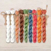 Набор ниток OwlForest для схемы «Пословицы. Grandma and Eggs» (ПНК) 