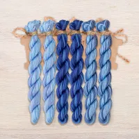 Набор ниток OwlForest для схемы «Синие птицы» (ПНК)