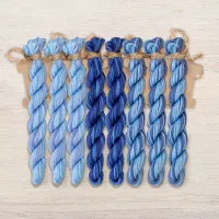 Набор ниток OwlForest для схемы «Синие птицы» (ПНК)