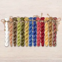 Набор ниток OwlForest для схемы «За трапезой» (ПНК им. Кирова)