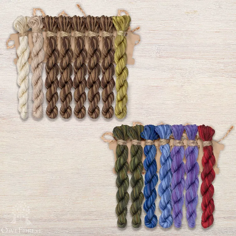 Набор ниток OwlForest для схемы «Яга» (DMC)