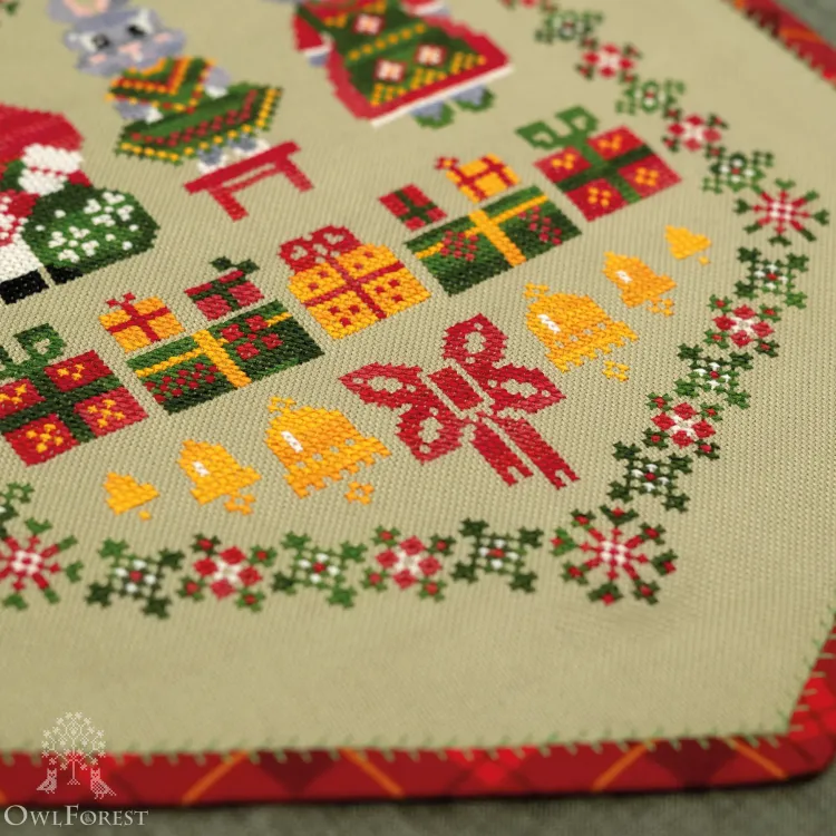 Схема для вышивания «Новогодние зайцы»