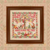 Схема для вышивания  «Пословицы. Fruit on the Tree»