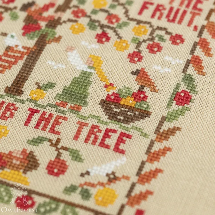 Схема для вышивания  «Пословицы. Fruit on the Tree»