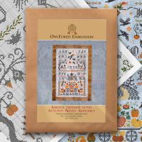 Схема для вышивания «Азбука осенней ночи» с русскими буквами