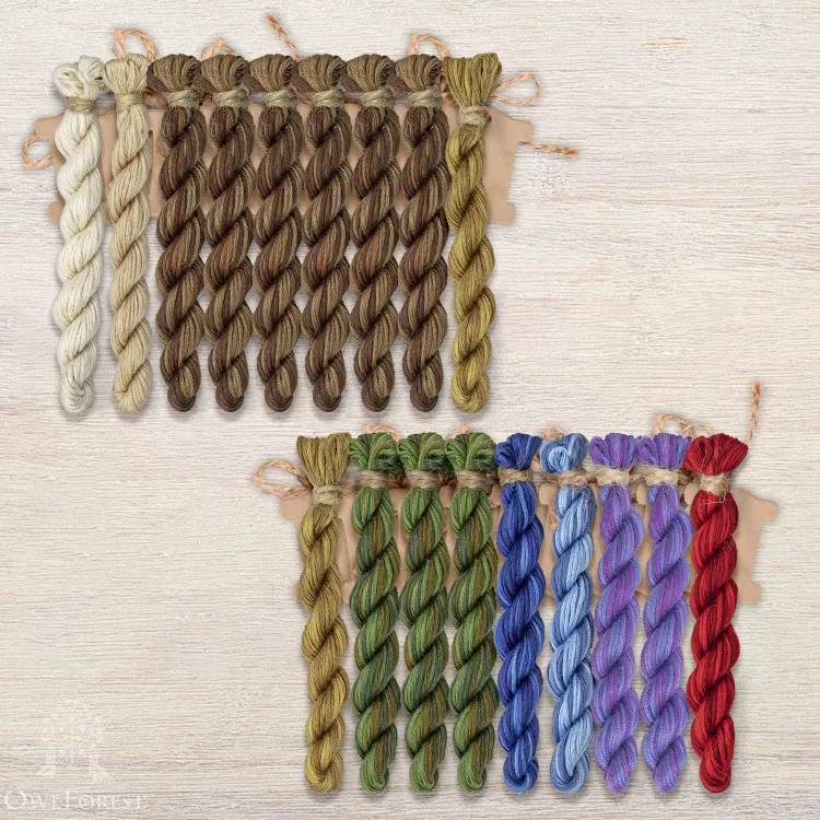 Набор ниток OwlForest для схемы «Яга» (ПНК)