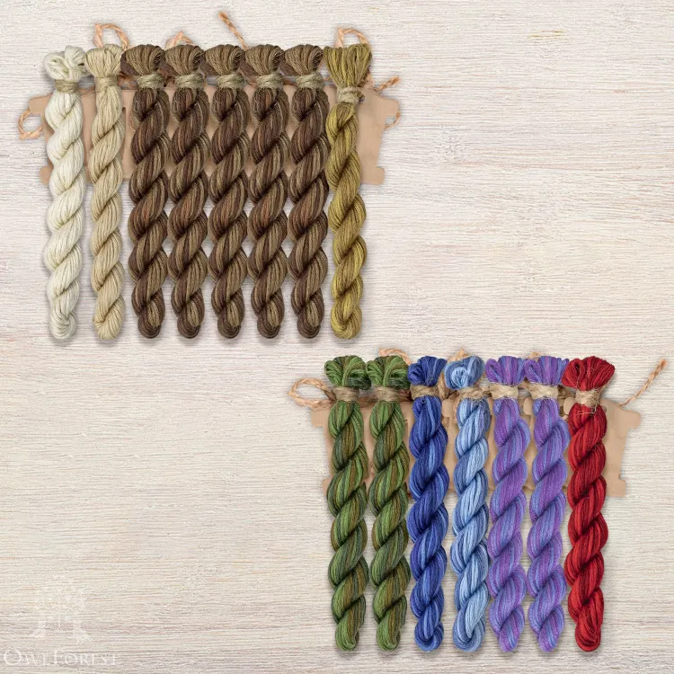 Набор ниток OwlForest для схемы «Яга» (ПНК)