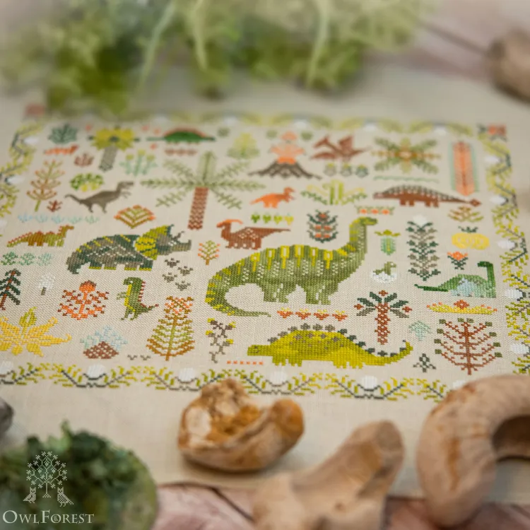 Набор для вышивания «Динозавровый лес»