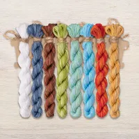 Набор ниток OwlForest для схемы «Новогодние миниатюры» (DMC)