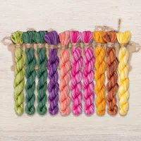 Набор ниток OwlForest для схемы «Гладиолусы» (DMC)