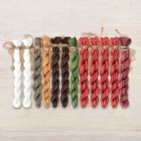 Набор ниток OwlForest для схемы «Красная крепость» (ПНК)