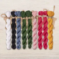 Набор ниток OwlForest для схемы «Новогодние зайцы» (DMC)