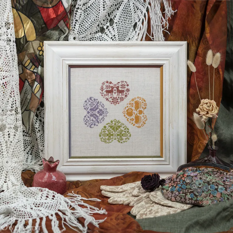 Открытки со схемами «Любовь на все времена»