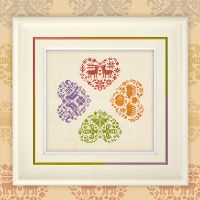 Открытки со схемами «Любовь на все времена»