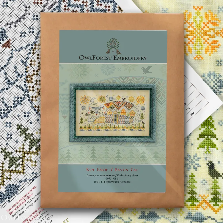 Схема для вышивания «Кот Баюн»
