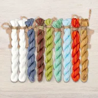 Набор ниток OwlForest для схемы «Новогодние миниатюры» (ПНК)