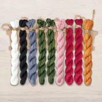 Набор ниток OwlForest для схемы «Новогодние зайцы» (ПНК)