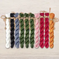 Набор ниток OwlForest для схемы «Новогодние зайцы» (ПНК)