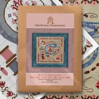 Схема для вышивания «Кот и рукоделие»