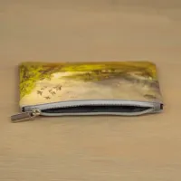 Косметичка кожаная «Романтический пейзаж»