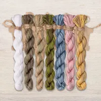 Набор ниток OwlForest для схемы «Улиточные домики. Ландыши» (DMC) 