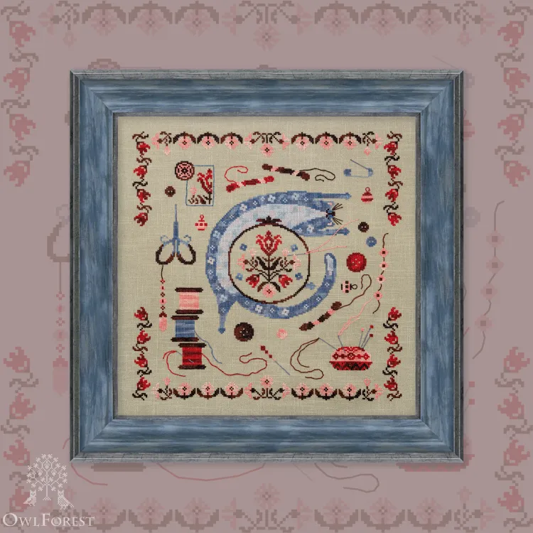 Электронная схема «Кот и рукоделие»