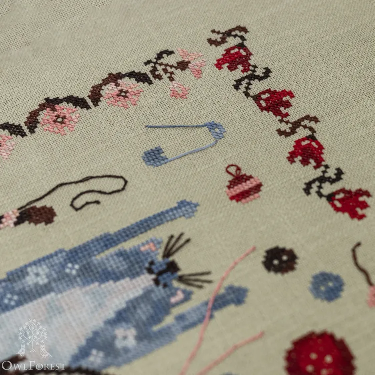 Электронная схема «Кот и рукоделие»