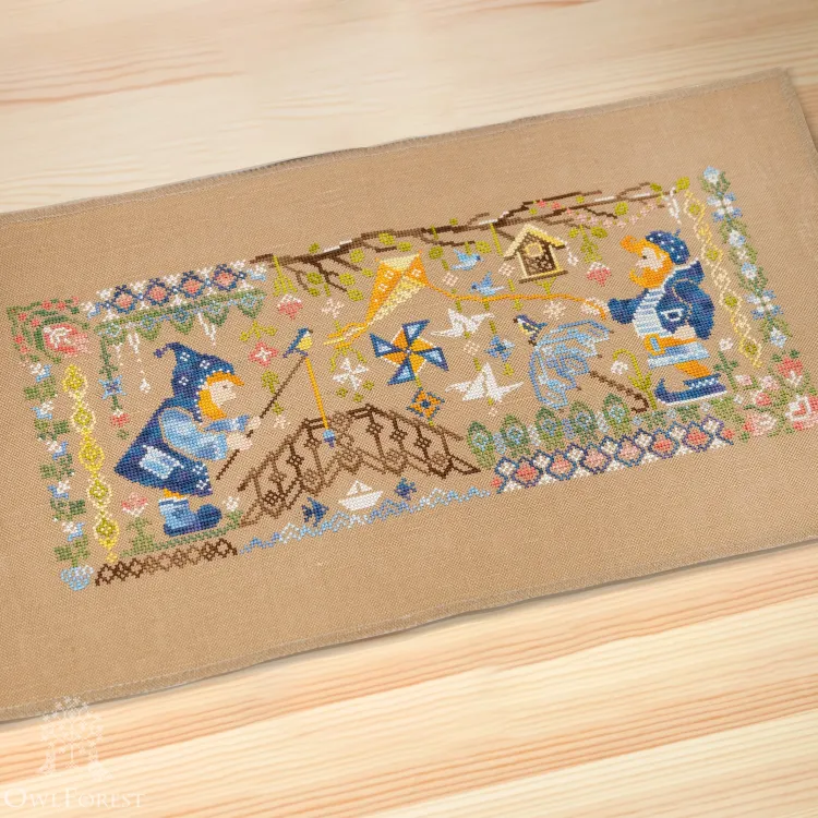 Схема для вышивания «Мастерская гномов. Оригами» 