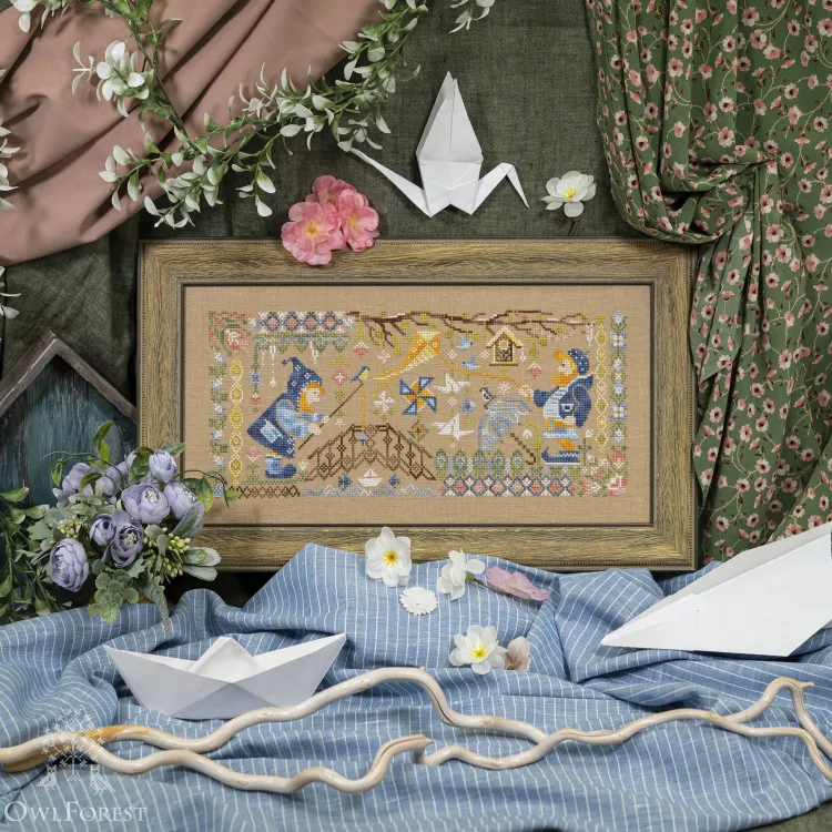 Схема для вышивания «Мастерская гномов. Оригами» 