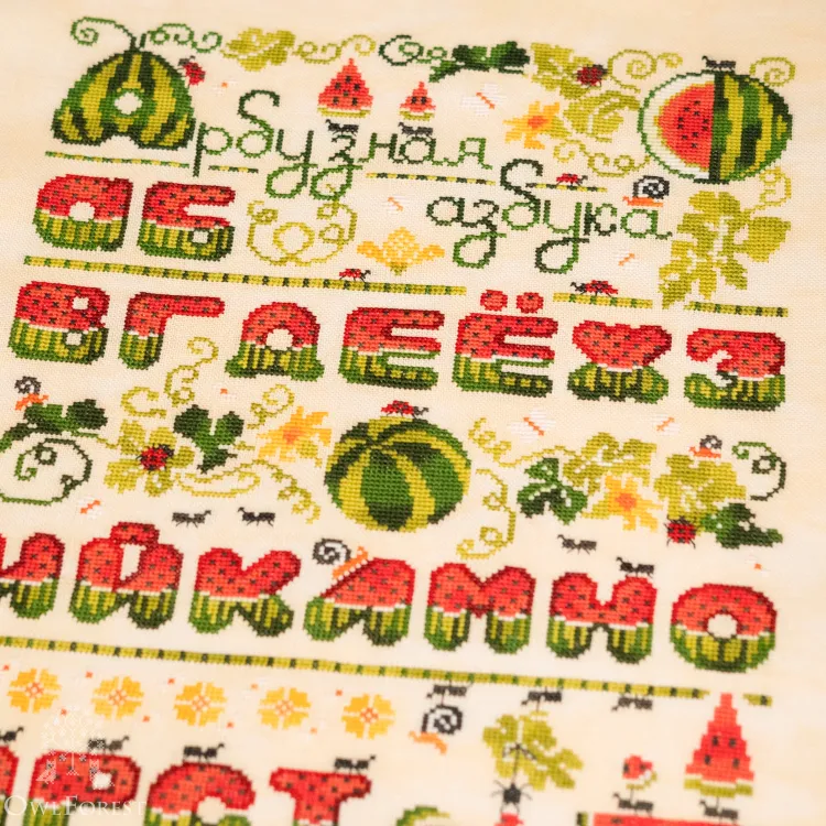 Электронная схема «Арбузная азбука» с русскими буквами