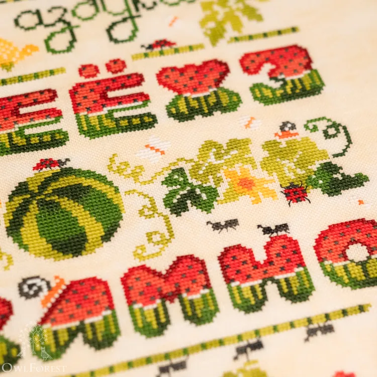 Электронная схема «Арбузная азбука» с русскими буквами