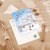 Открытка «В гостях у снеговика»