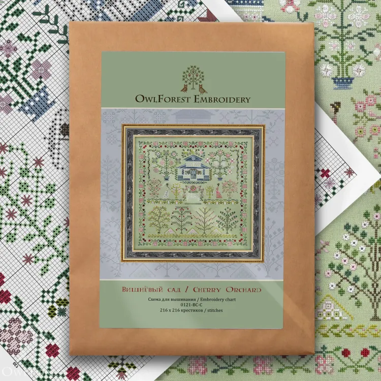 Схема для вышивания «Вишнёвый сад» 