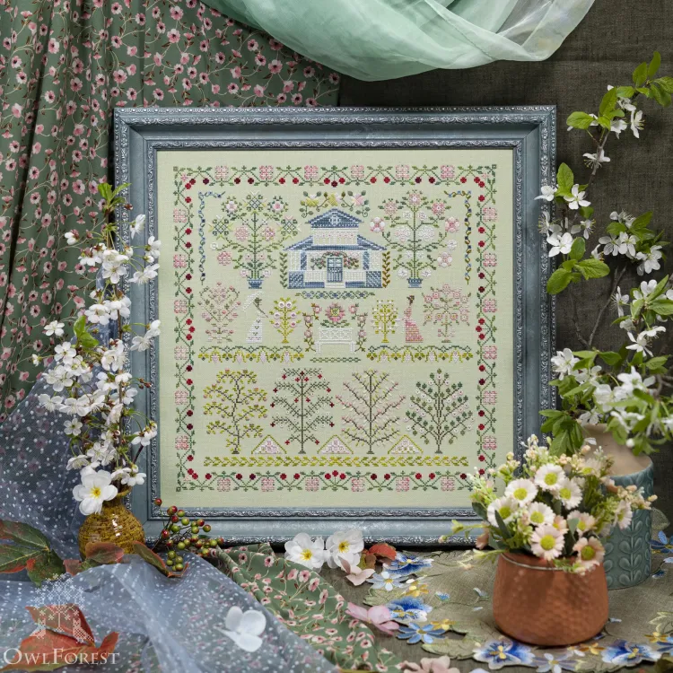 Схема для вышивания «Вишнёвый сад» 