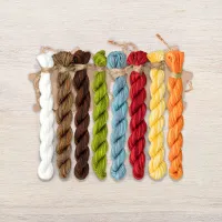 Набор ниток OwlForest для схемы «Портрет Лисы» (ПНК им. Кирова)