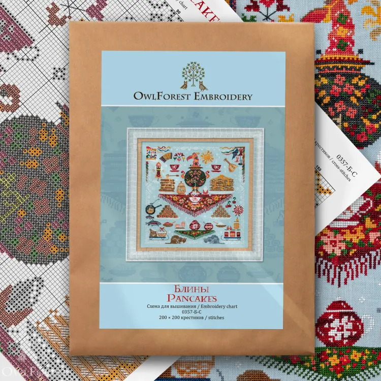 Схема для вышивания «Блины»
