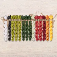 Набор ниток OwlForest для схемы «Арбузная азбука» с русскими буквами (DMC)