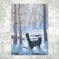 Открытка «Лесной кот»