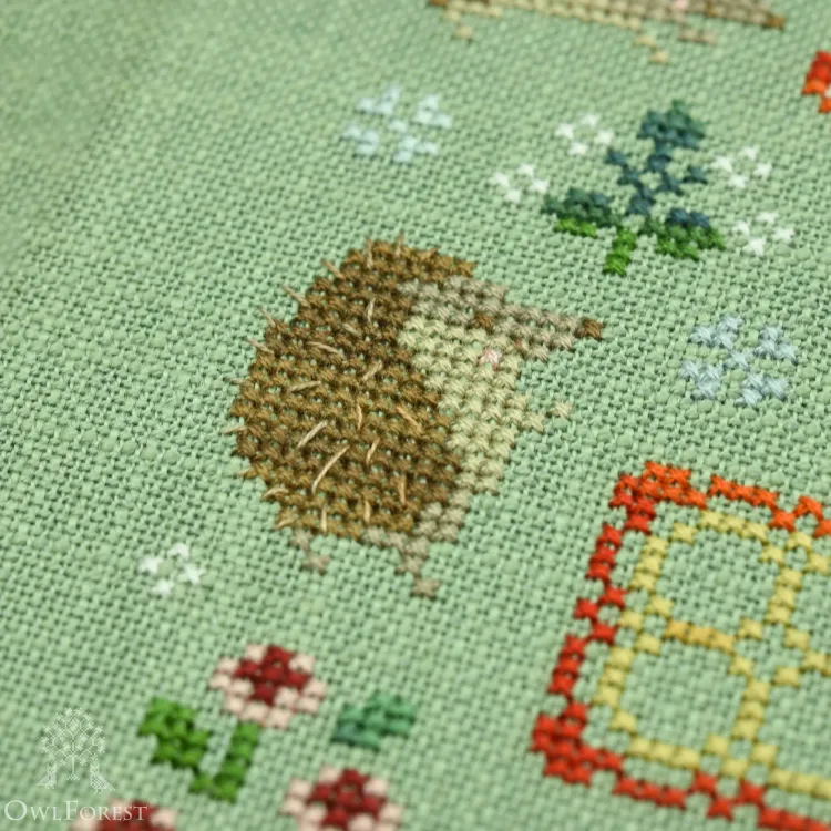 Схема для вышивания «Ежиная полянка»