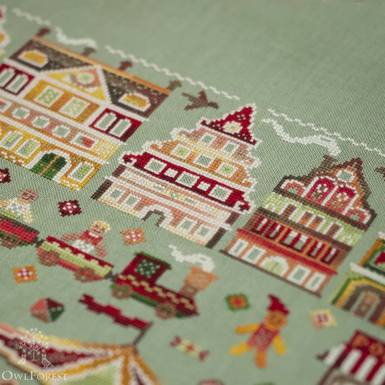 Схема для вышивания «Пряничный город»