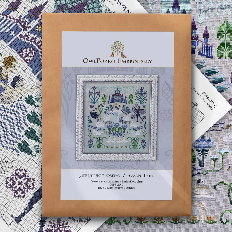 Схема для вышивания «Лебединое озеро»