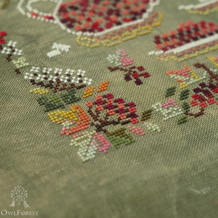 Схема для вышивания «Калиновые колибри»