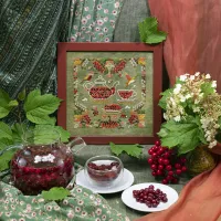 Схема для вышивания «Калиновые колибри»