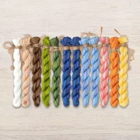 Набор ниток OwlForest для схемы «Мастерская гномов. Оригами» (ПНК)