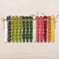 Набор ниток OwlForest для схемы «Арбузная азбука» с русскими буквами (ПНК)