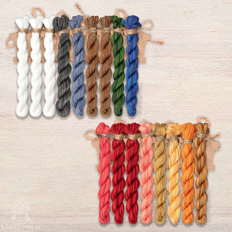 Набор ниток OwlForest для схемы «Блины» (ПНК)