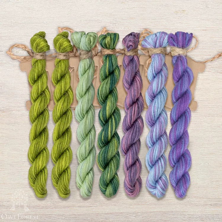 Набор ниток OwlForest для схемы «Ипомея» (ПНК)